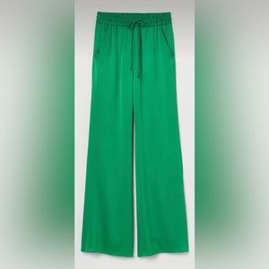 H&M Green Satin Pants
